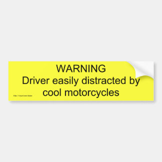 WARNINGDriver leicht abgelenkt durch cooles Autoaufkleber