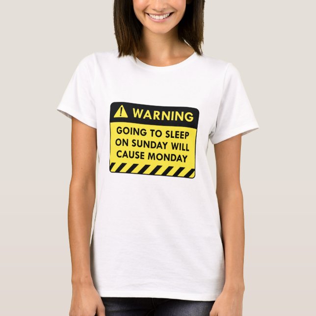 Warnmontag T-Shirt (Vorderseite)