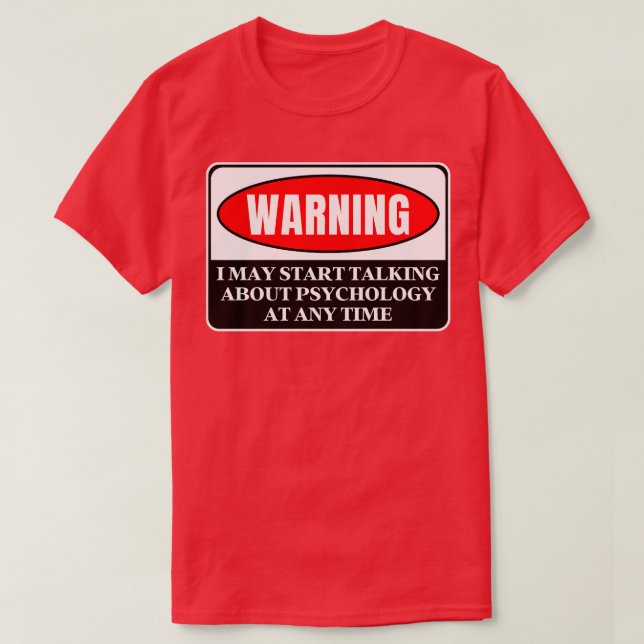 Warnpsychologie 2 T-Shirt (Design vorne)
