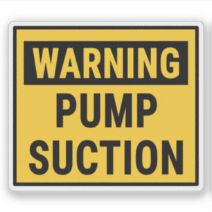 Warnpumpe Suction Aufkleber