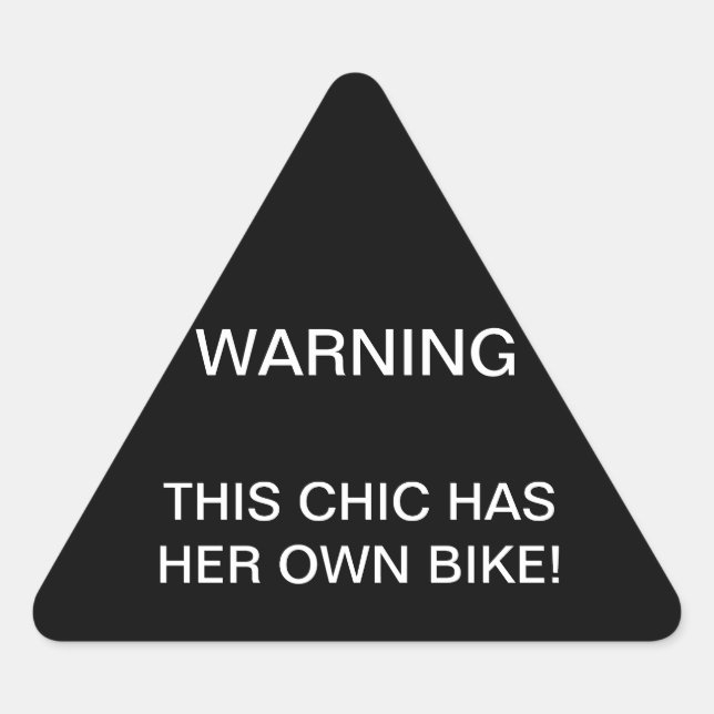 WARNSCHALTER DREIECKIGER AUFKLEBER (Vorderseite)