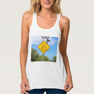 Warnscheine (Low Flying Owls) Schild auf Tankdecke Tank Top