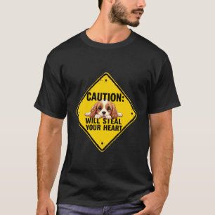 Warnschild Cocker Spaniel Hund Lustiges Geschenk S T-Shirt