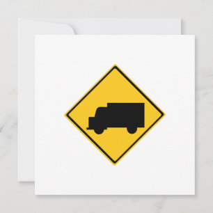 Warnschild für den Straßenverkehr