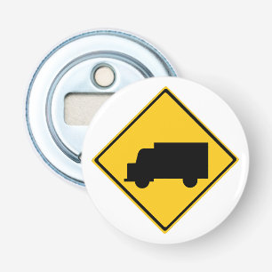 Warnschild für den Straßenverkehr Flaschenöffner