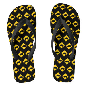 Warnschild für den Straßenverkehr Flip Flops