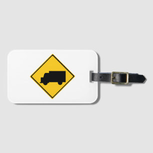 Warnschild für den Straßenverkehr Gepäckanhänger