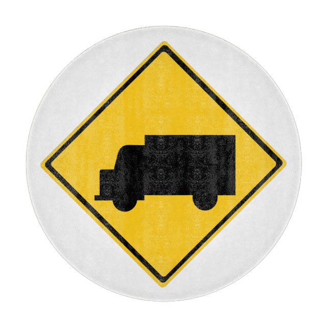 Warnschild für den Straßenverkehr Schneidebrett (Vorderseite)
