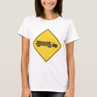 Warnschild für Holztransporter Verkehrssicherheit
