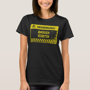 Warnschild gelb T-Shirt