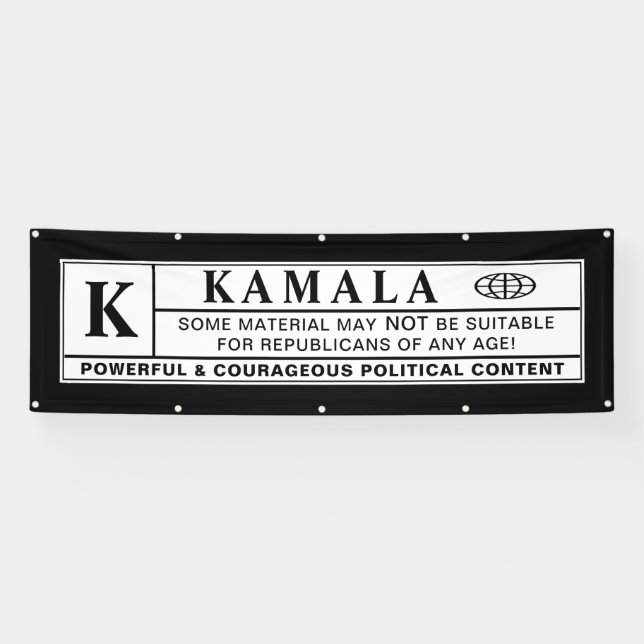 Warnschild kamala banner (Horizontal)