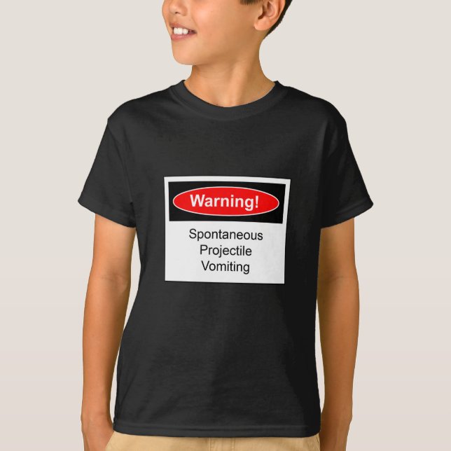 Warnschild T-Shirt (Vorderseite)