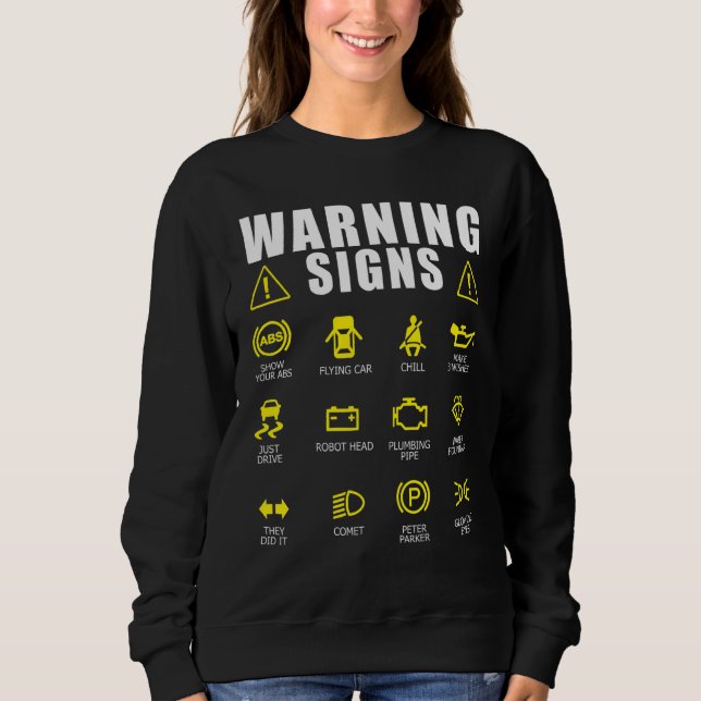 Warnschilder für Dieselfahrzeuge Auto Repa Sweatshirt (Vorderseite)