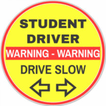Warnschüler (Drive Slow) Gelbe Schule