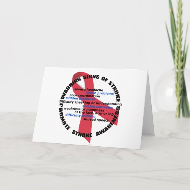 Warnsignale nachziehen Grußkarte anziehen Karte (Vorderseite)