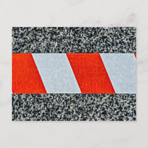 Warnstreifen über Granit Postkarte