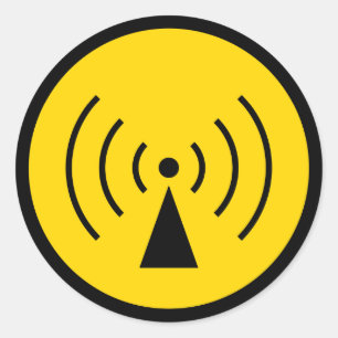 Warnsymbol-Aufkleber Rfs Runder Aufkleber