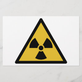 Warnsymbol (Radioaktive Gefahr) Briefpapier