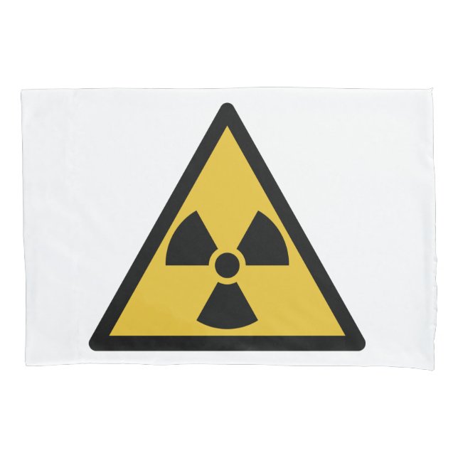 Warnsymbol (Radioaktive Gefahr) Kissenbezug (Vorderseite)