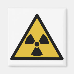 Warnsymbol (Radioaktive Gefahr) Magnet