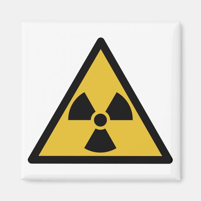 Warnsymbol (Radioaktive Gefahr) Magnet (Vorne)