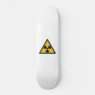 Warnsymbol (Radioaktive Gefahr) Skateboard