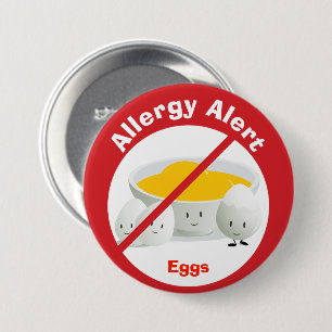 Warntaste für Allergien  Eier Button