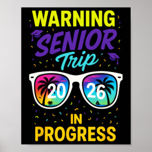 Warnung Abschlussfahrt 2026 - Abitur Urlaub Spaß Poster