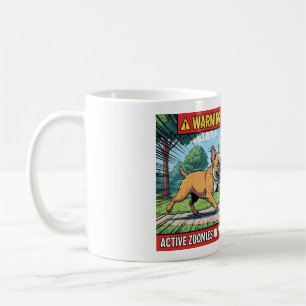 Warnung Aktive Zoomies Französische Bulldogge Lust Kaffeetasse
