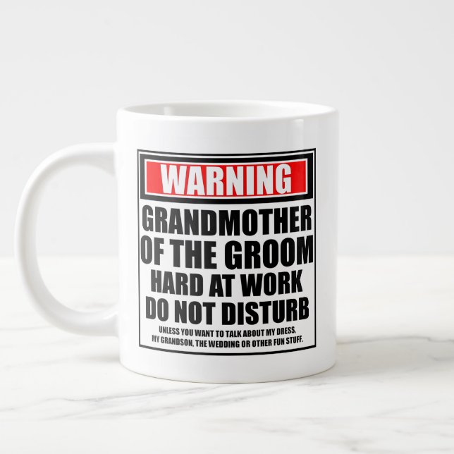 Warnung an Großmutter des Gräuels bei der Arbeit Jumbo-Tasse (Links)