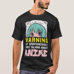 Warnung Anime Ästhetik Goth Niedlich Japanisch Man T-Shirt