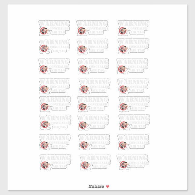 WARNUNG AUFKLEBER (Blatt)