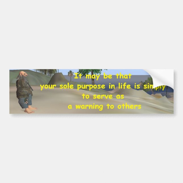 Warnung Autoaufkleber (Vorne)