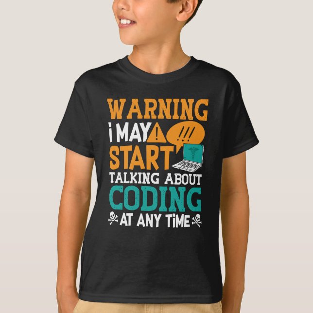 Warnung bei medizinischem Coder: Ich spreche viell T-Shirt (Vorderseite)