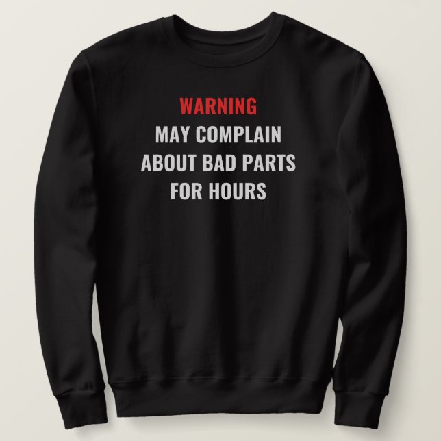 Warnung bei Sonnenschutzmitteln | Funny Car Mechan Sweatshirt (Design vorne)