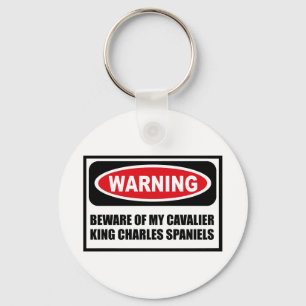 Warnung BEWERTUNG MEINES CAVALIERS KING CHARLES SP Schlüsselanhänger