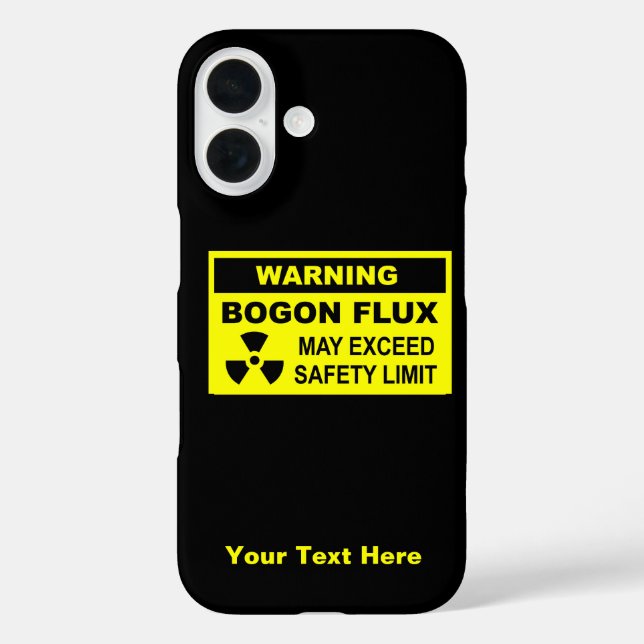 Warnung: Bogon Flux Case-Mate iPhone Hülle (Rückseite)