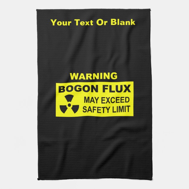 Warnung: Bogon Flux Handtuch (Vertikal)