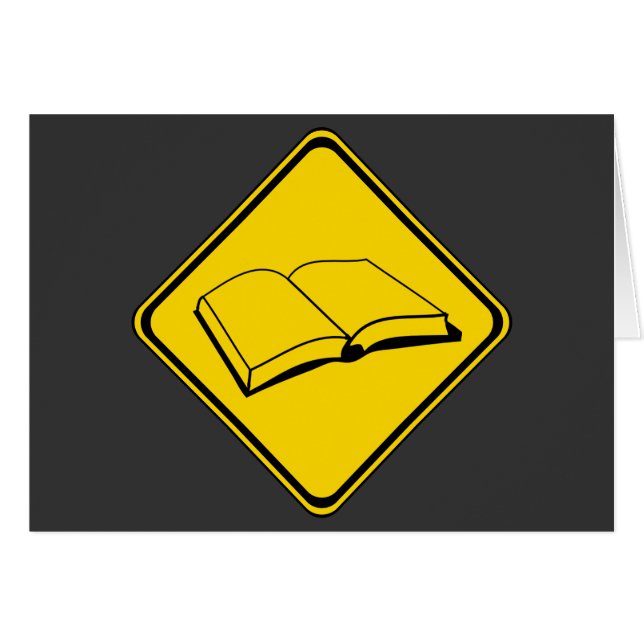 Warnung: Bücher stehen vor! (Vorderseite (Horizontal))