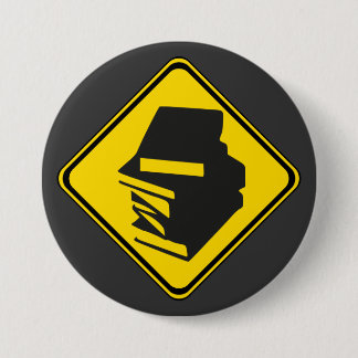 Warnung: Bücher stehen vor! Button