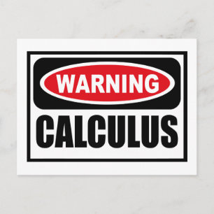 Warnung CALCULUS Postkarte