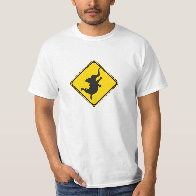 Warnung: Dancing Elephant Xing! T-Shirt (Vorderseite)