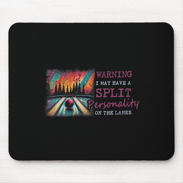 Warnung, dass ich möglicherweise eine gespaltene P Mousepad (Vorne)
