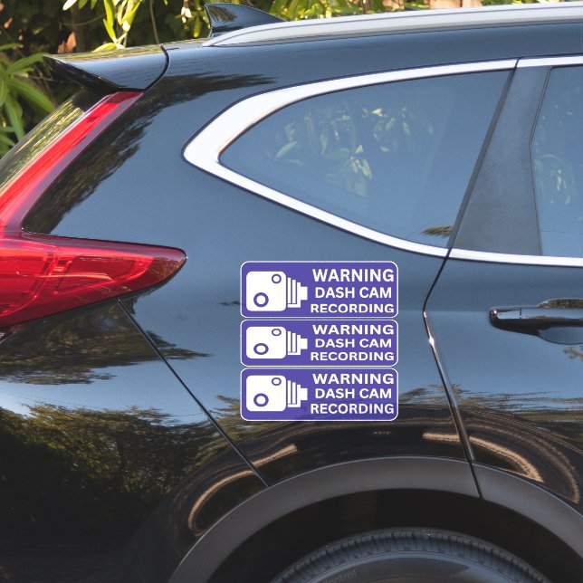 Warnung der CAM-Aufzeichnung der Fahrzeugkamera Aufkleber (Auto Seite)