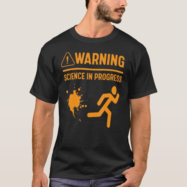 Warnung der Naturwissenschaften im Labrador Nerdy  T-Shirt (Vorderseite)