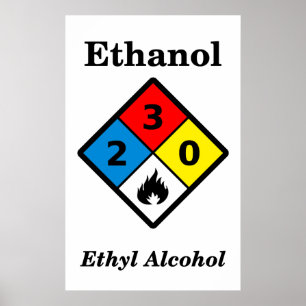 Warnung des Äthanol-MSDS Poster
