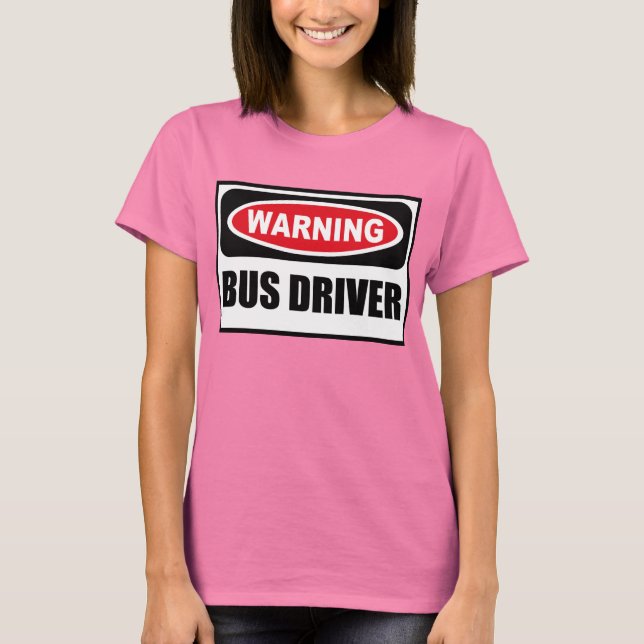 Warnung des BUS-TREIBERS - Dunkler T - Shirt der F (Vorderseite)