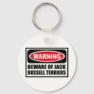 WARNUNG DES JACKS RUSSELL TERRIERS Schlüsselkette Schlüsselanhänger