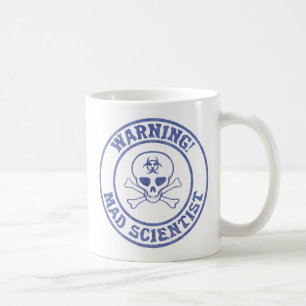 Warnung des Mad Scientist Tasse