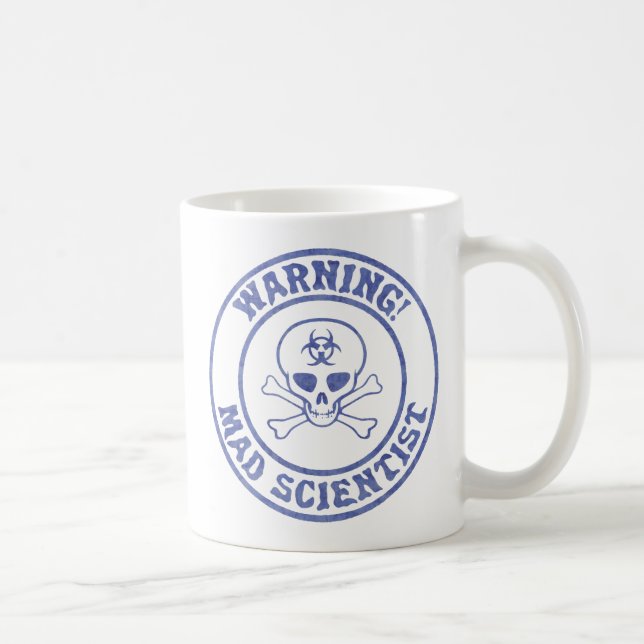 Warnung des Mad Scientist Tasse (Rechts)